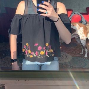 Women’s Floral-accented  Blouse